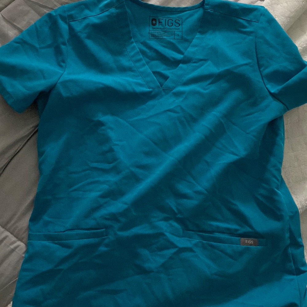 FIGS Women's Teal Top